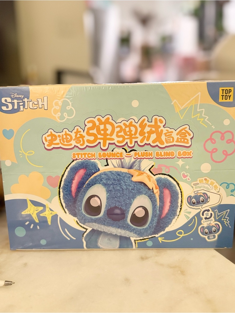 4 Brand  New! Blue Stitch Bounce Plush Blind Box - Collectible .